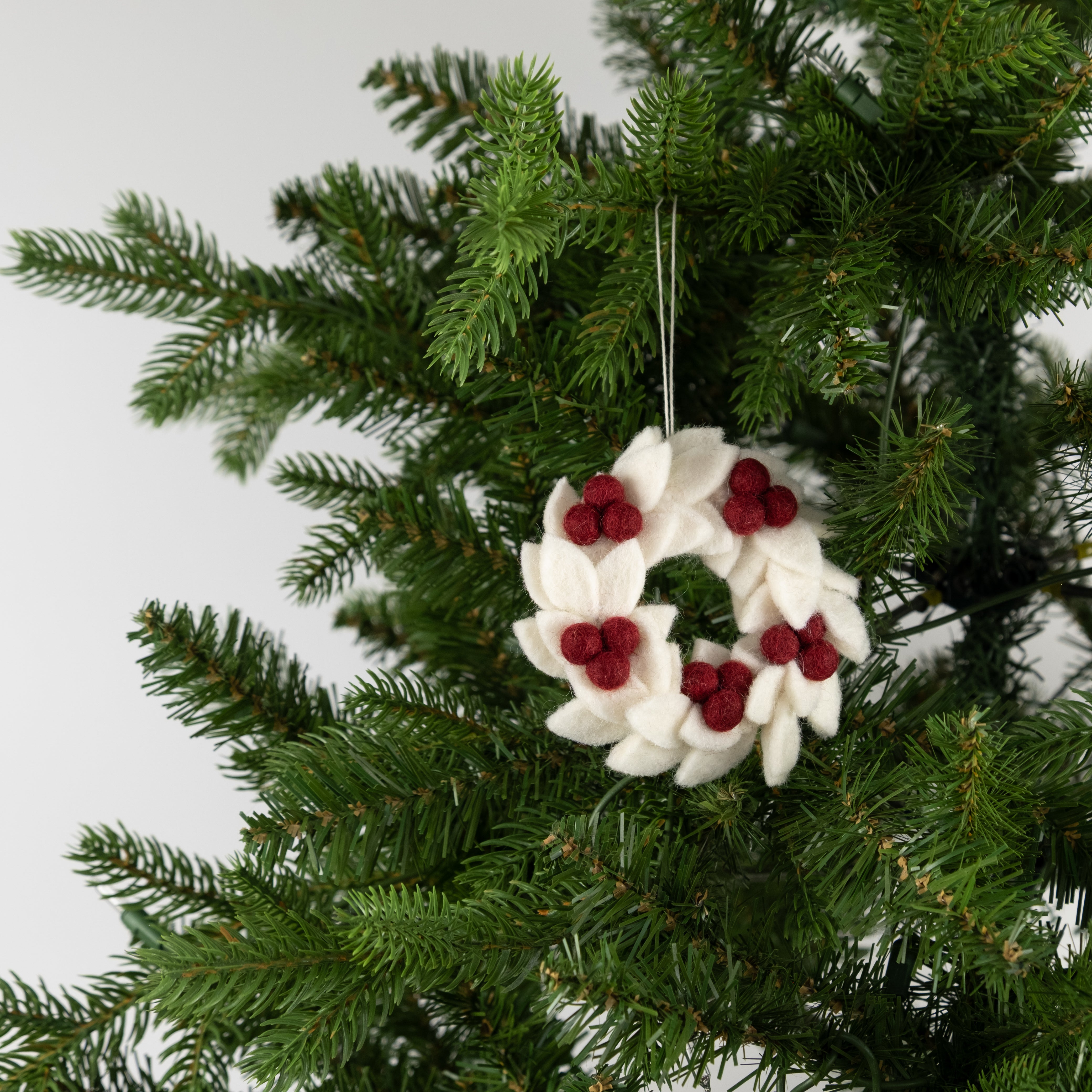 Felt Mini Wreath Ornament