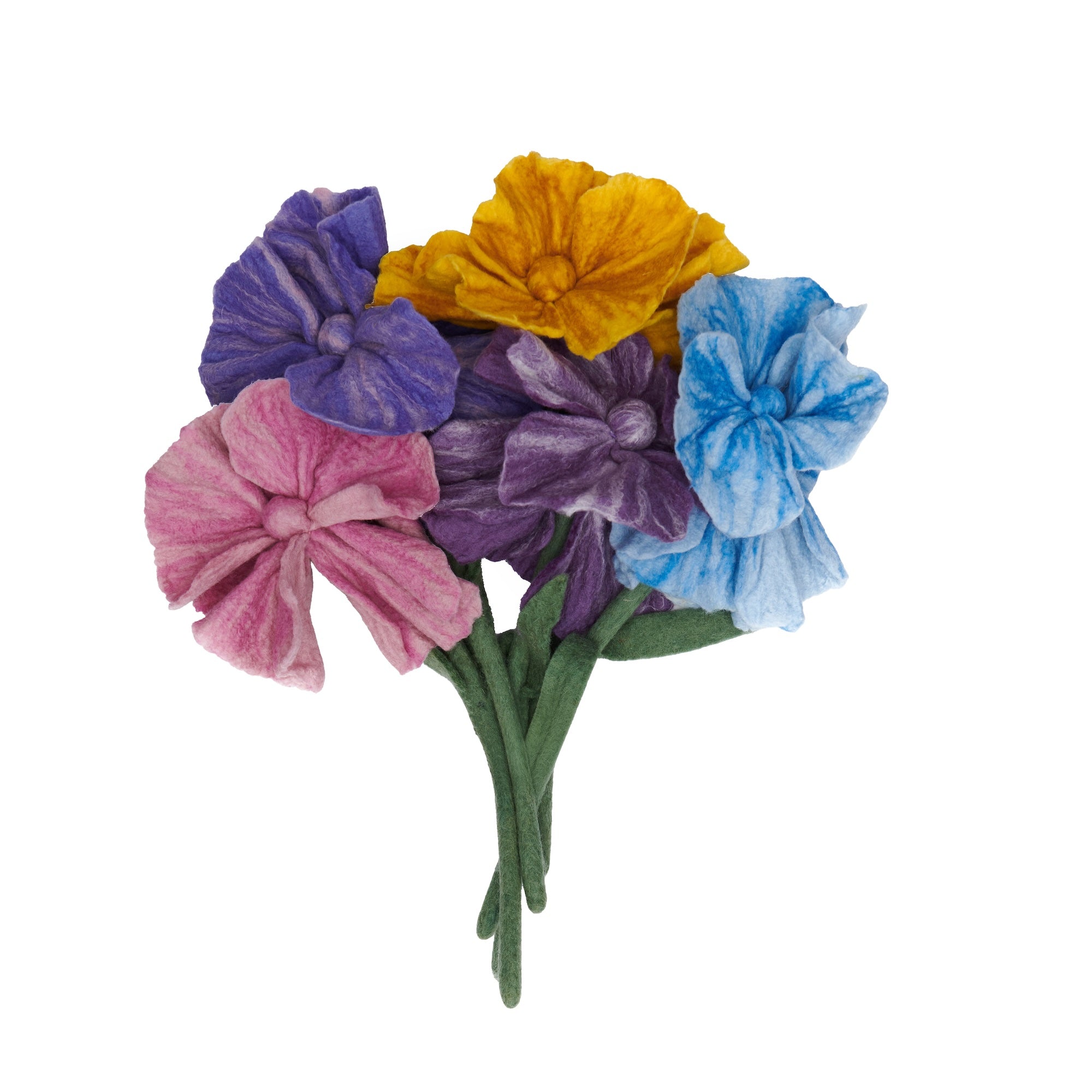 Felt Iris Flower Purple