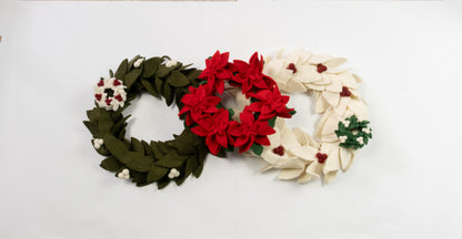 Felt Mini Wreath Ornament