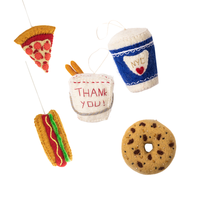 NYC Food Ornament Set