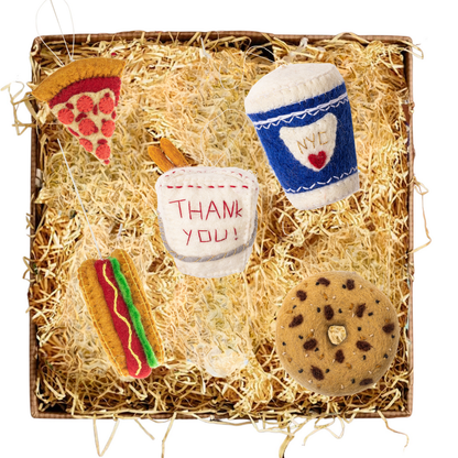 NYC Food Ornament Set