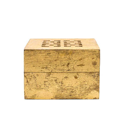 Small Gold Mango Wood Box