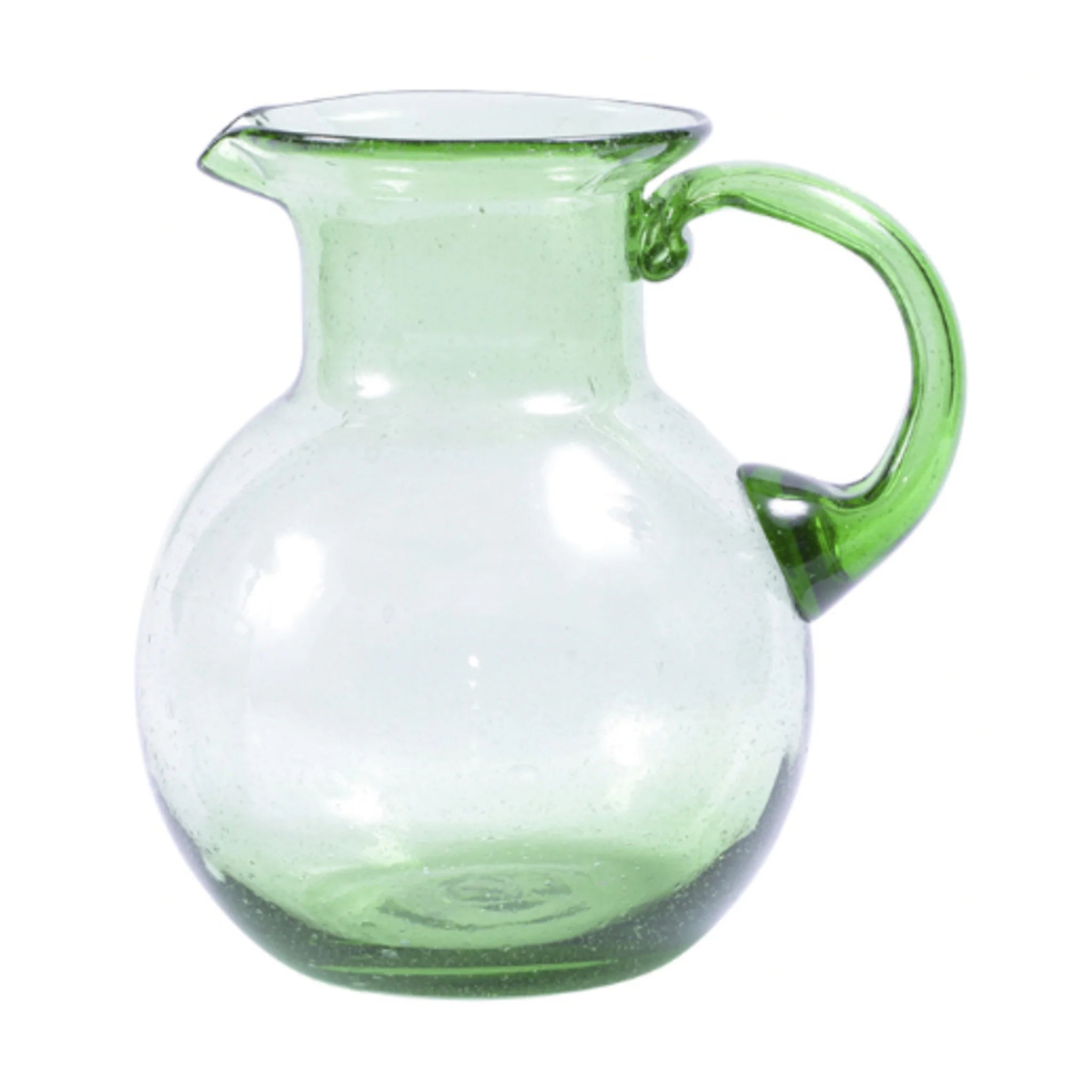 Verde Barriga Glass Pitcher