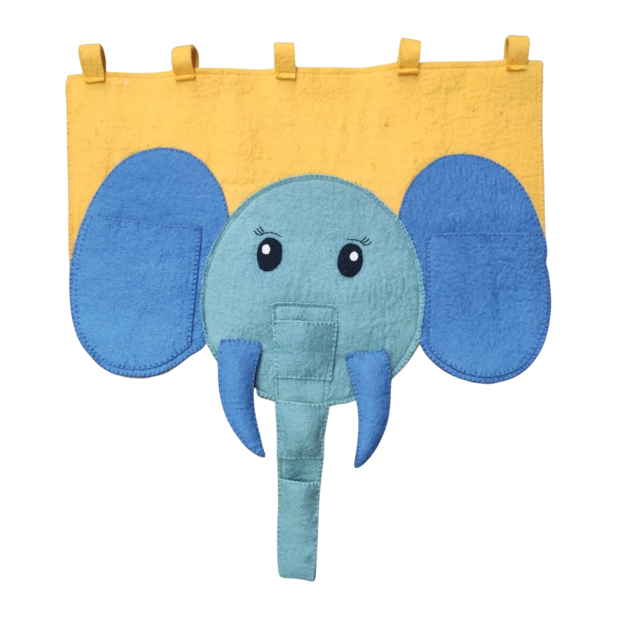 Felt Elephant Hanging Storage