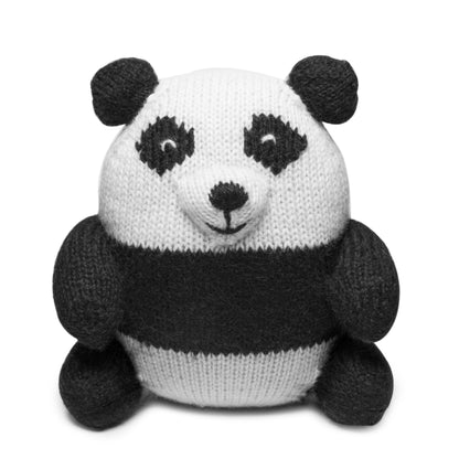 Knit Alpaca Stuffed Panda