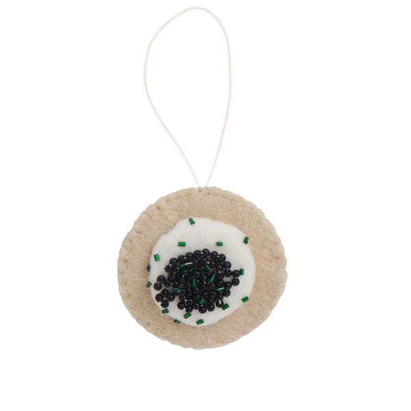 Felt Caviar Blini Ornament