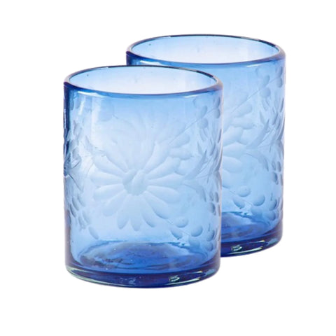 SAMPLE SALE: French Blue Glass (Set of 4)