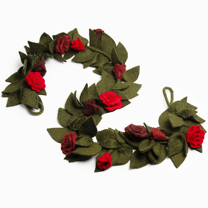 Felt Rose Garland