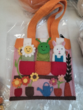 Felt Flower Shop Puppet Bag
