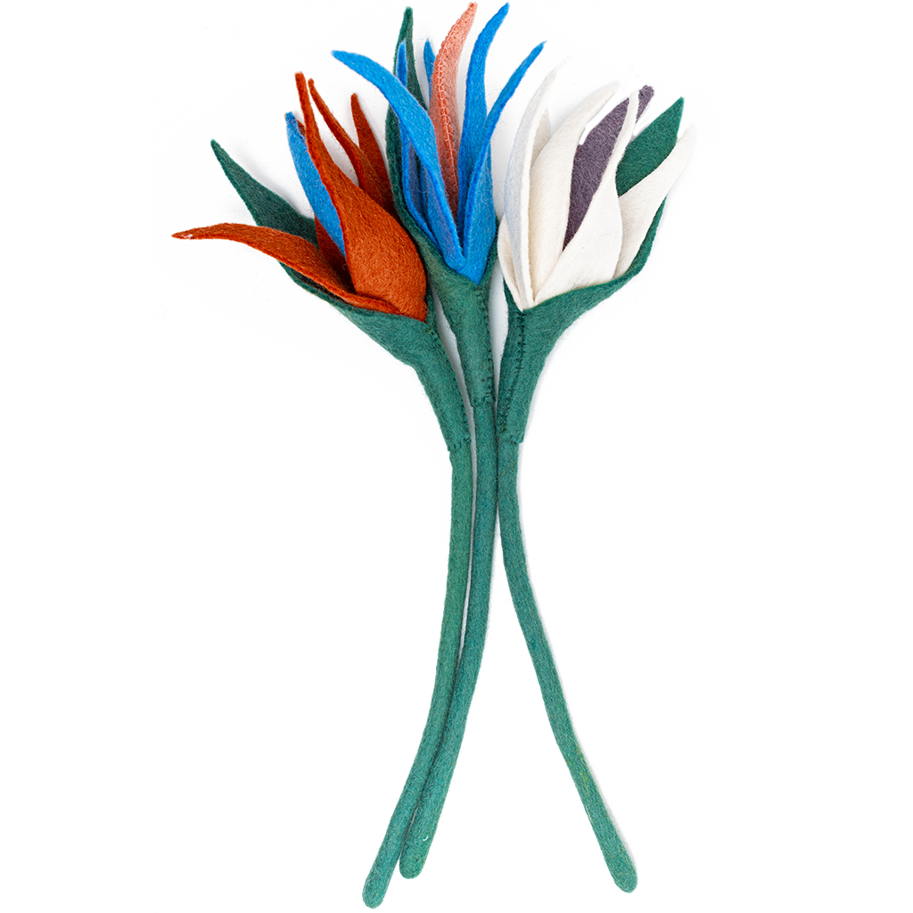 Felt Bird of Paradise Flower