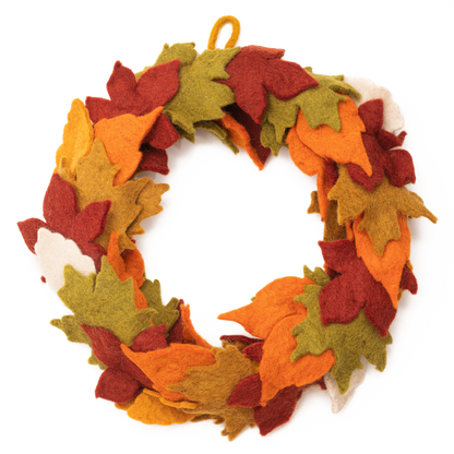 Felt Maple Leaf Wreath