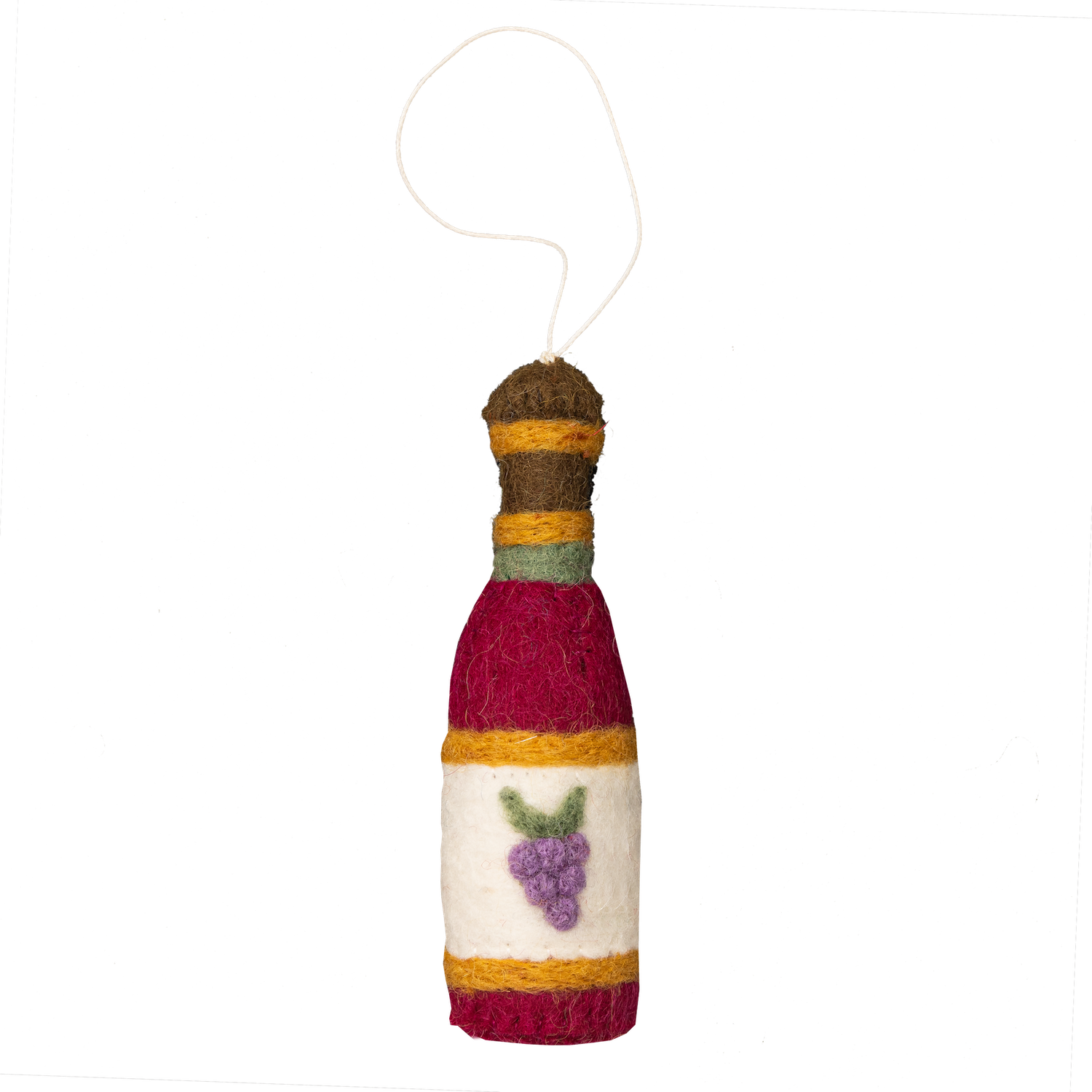 Felt Wine Bottle Ornament