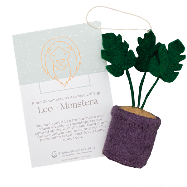 Plant Ornament Astrology Signs With Card