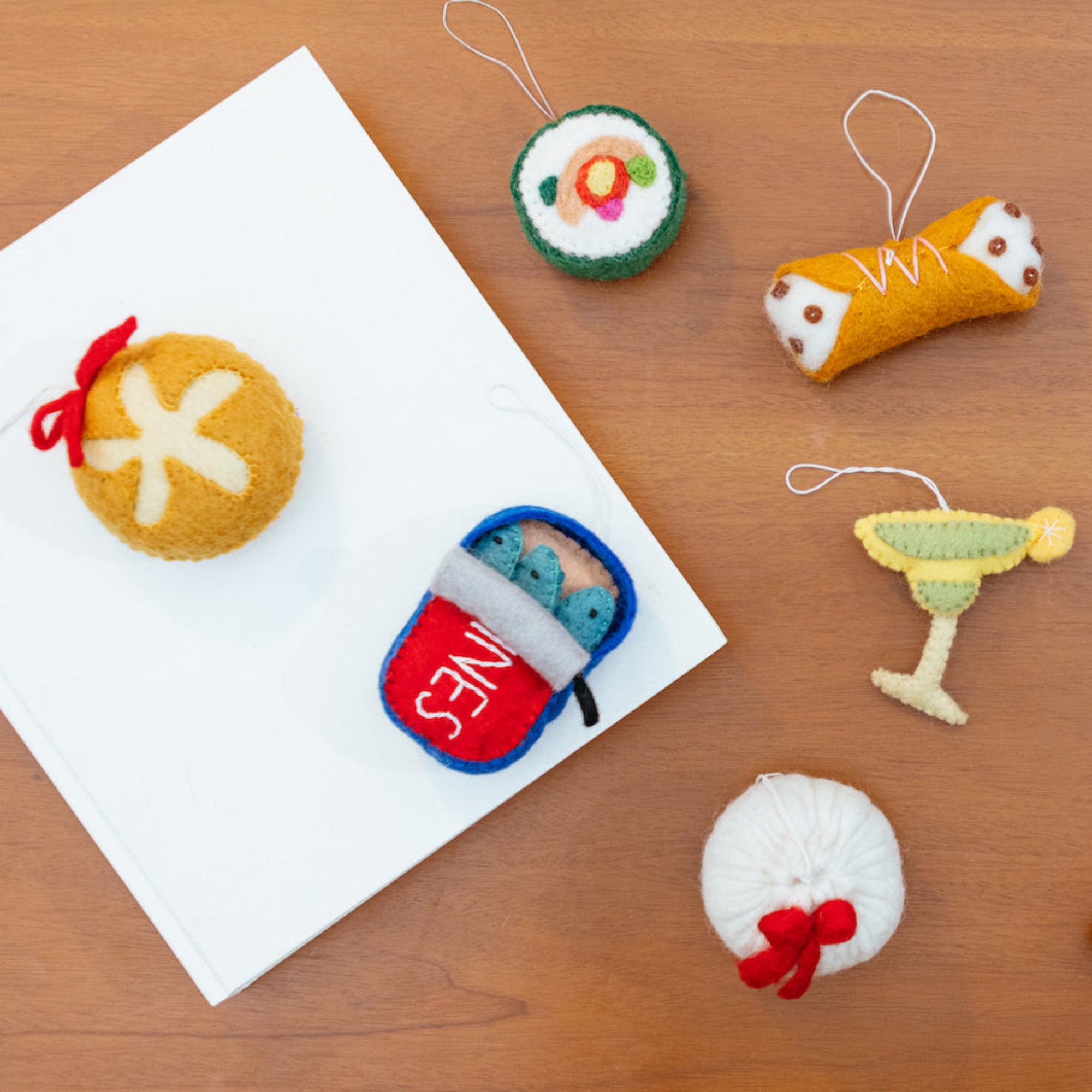 Felt Dumpling Ornament
