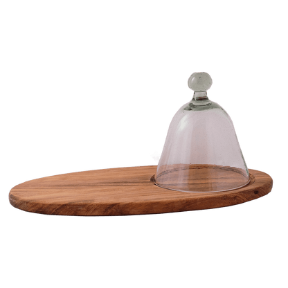 Cheese Board & Glass Dome