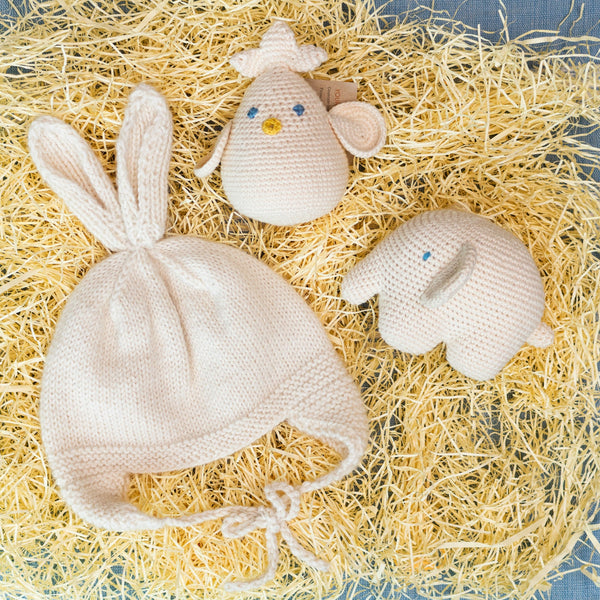 Alpaca Bunny Baby Hat