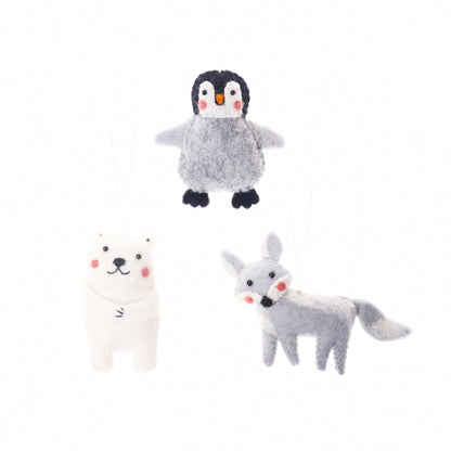 Arctic Polar Bear Animal Ornament