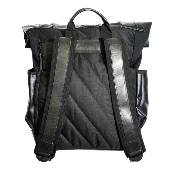 SAMPLE SALE: Recycled Tire & Vinyl Backpack