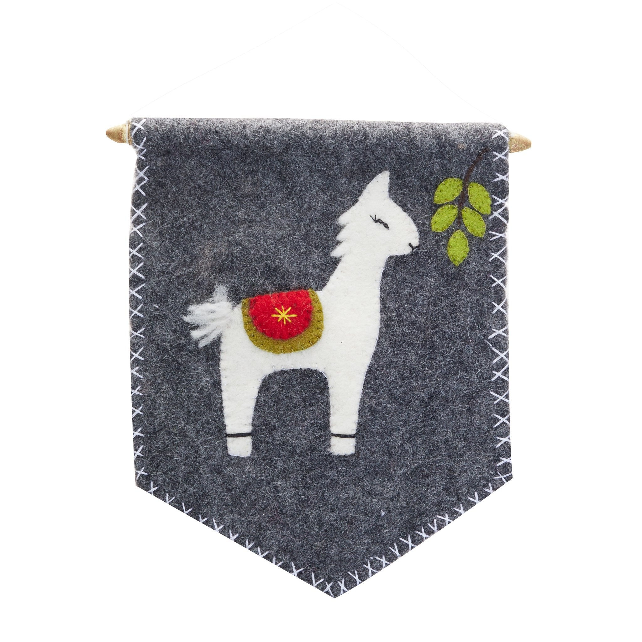 Felt Llama Banner Flag