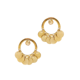 Brass Medallion Earrings
