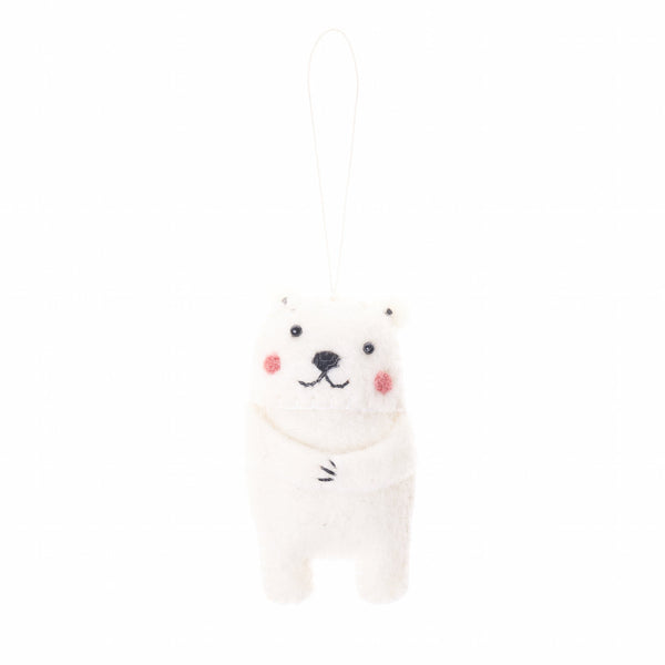 Arctic Polar Bear Animal Ornament