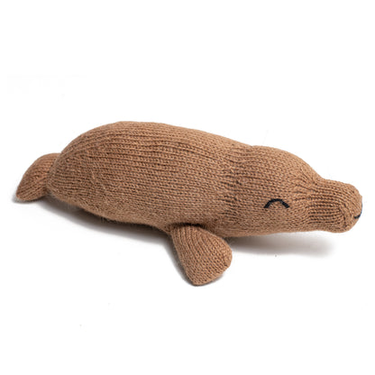 Knit Alpaca Stuffed Manatee Toy