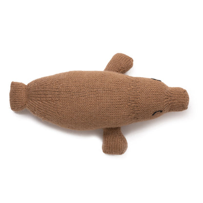 Knit Alpaca Stuffed Manatee Toy