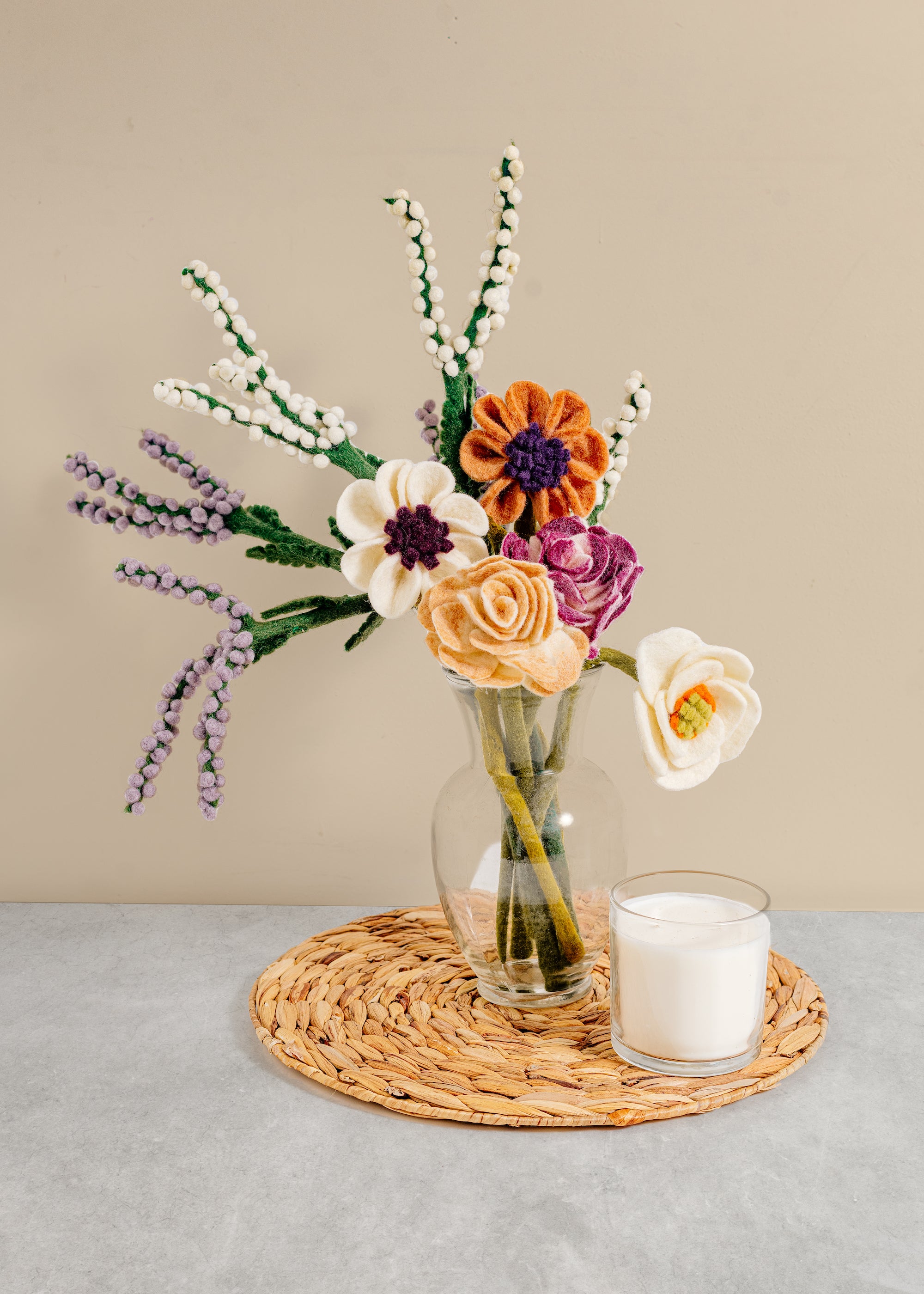 Felt Ranunculus Flower