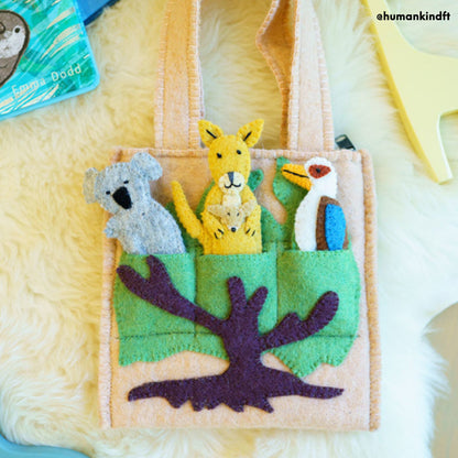 Felt Australia Puppet Bag