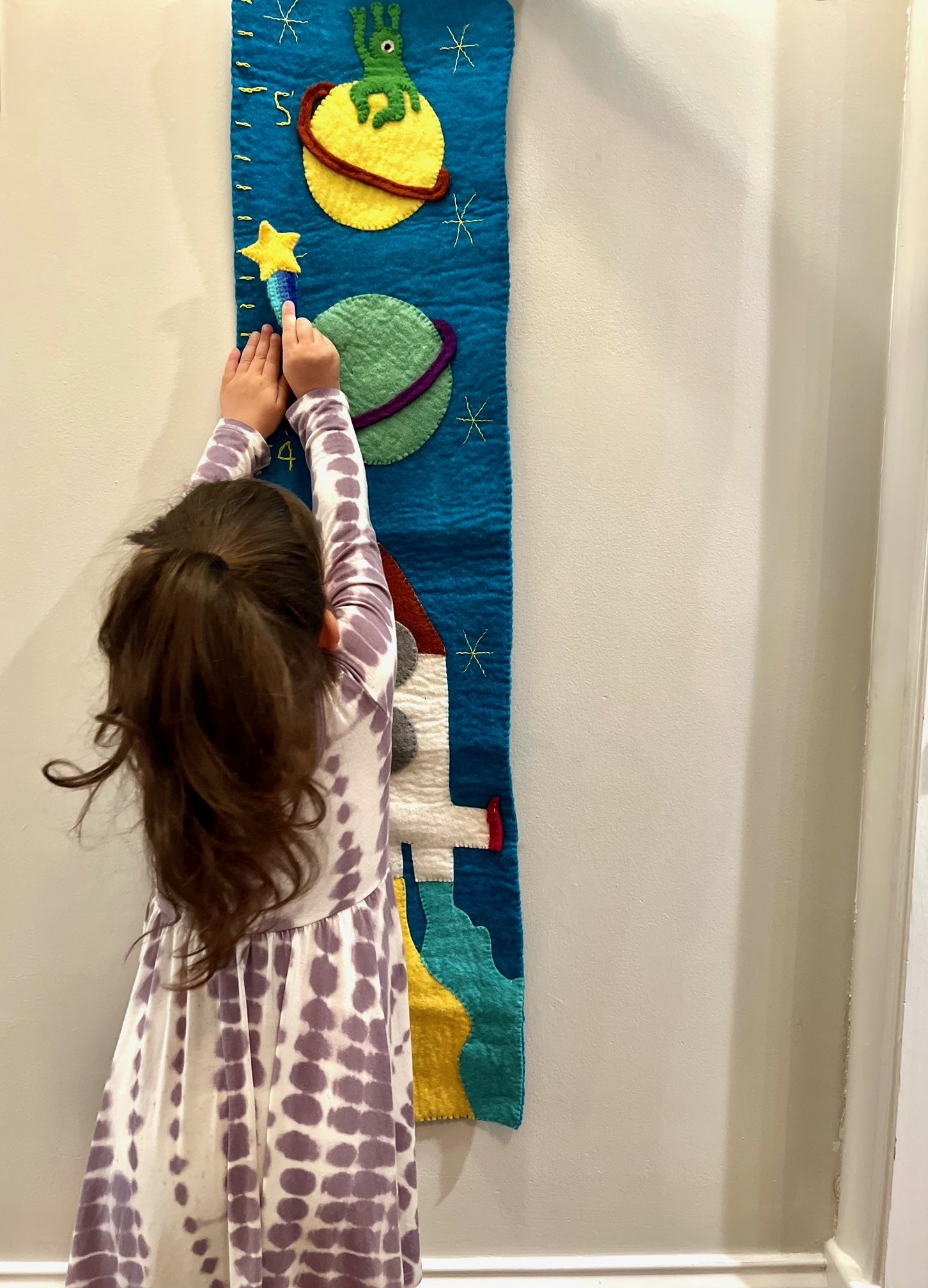 Felt Outer Space Growth Chart