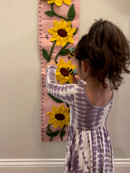 Felt Sunflower Growth Chart