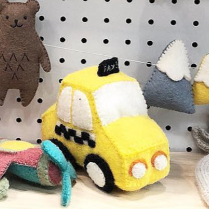 Felt Taxi Toy