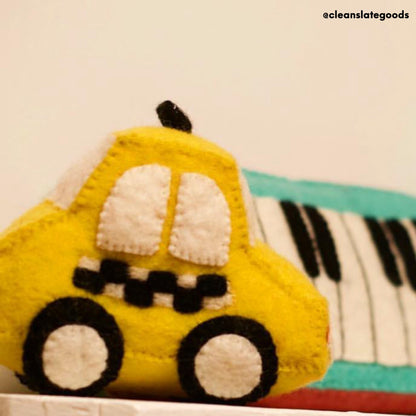 Felt Taxi Toy