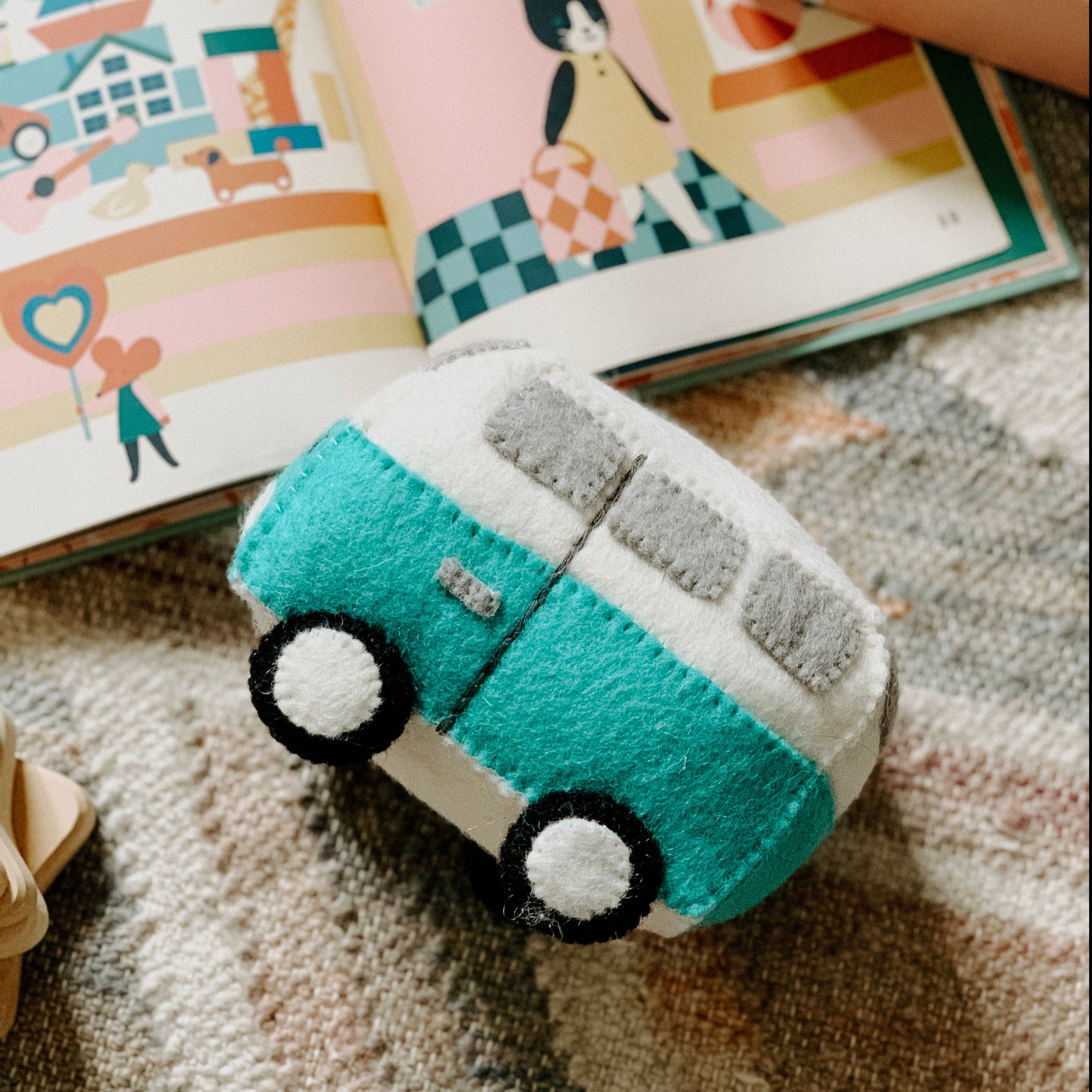 Felt Hippie Van Toy