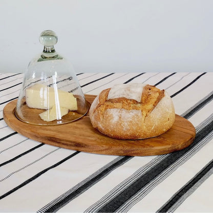 Cheese Board & Glass Dome