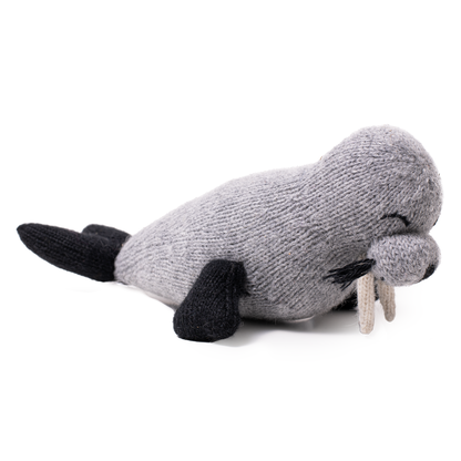 Knit Alpaca Stuffed Walrus Toy