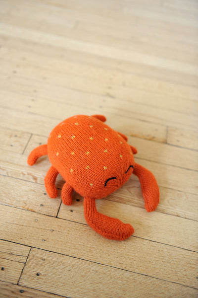 Knit Alpaca Stuffed Crab