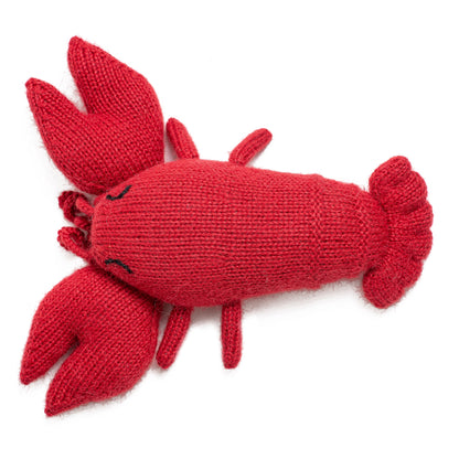 Knit Alpaca Stuffed Lobster Toy