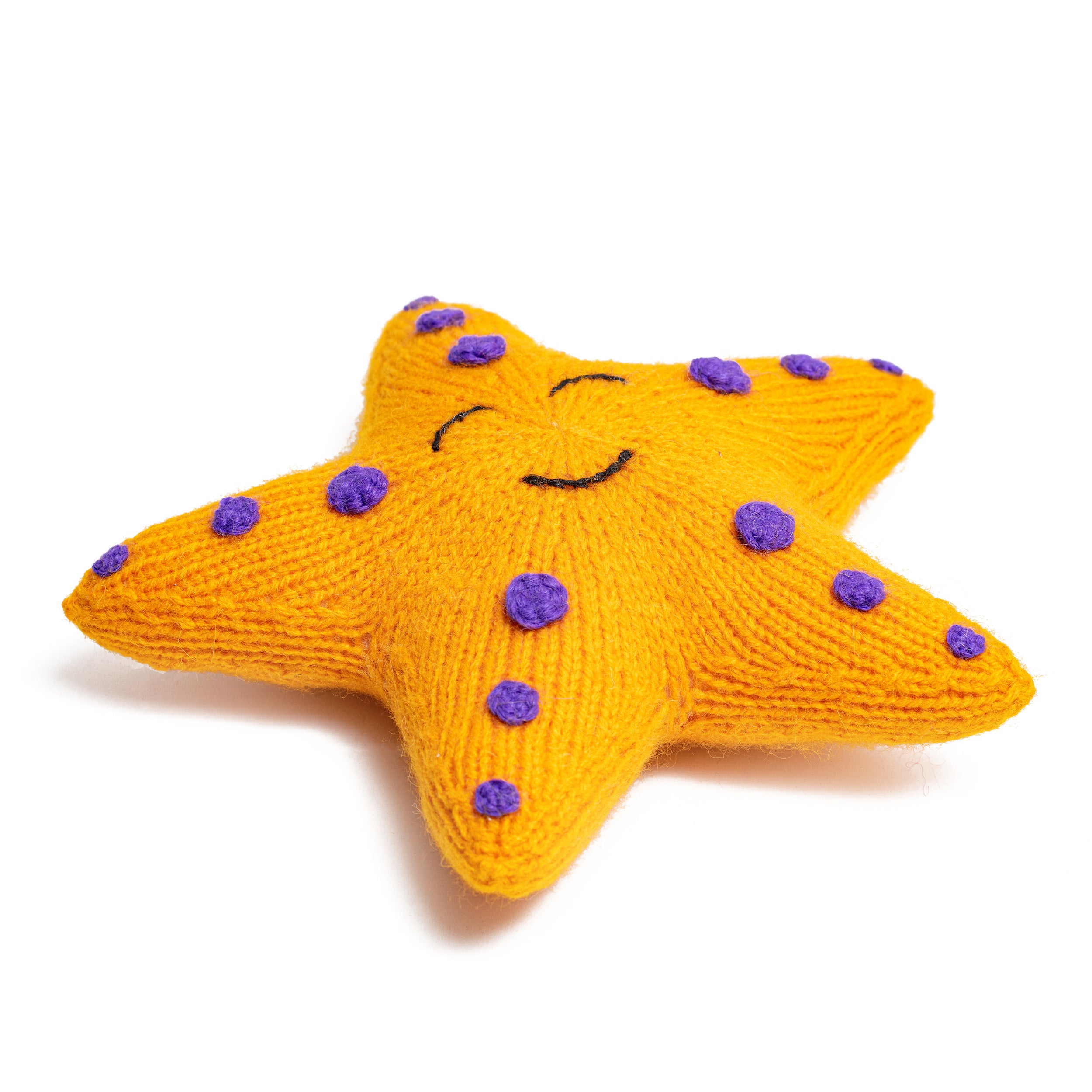 Knit Alpaca Stuffed Starfish