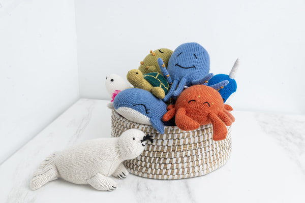Knit Alpaca Stuffed Octopus