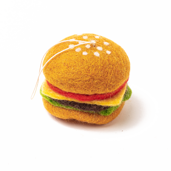 Felt Burger Ornament