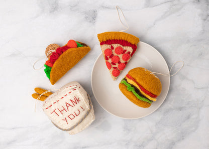 Felt Burger Ornament