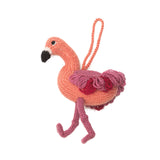Knit Flamingo Ornament