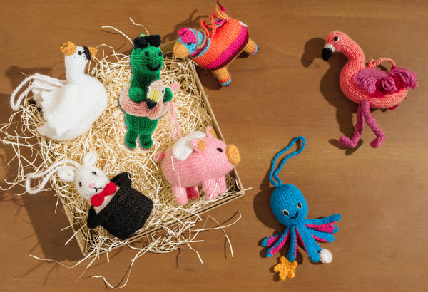 Party Animal Ornament Set of 7