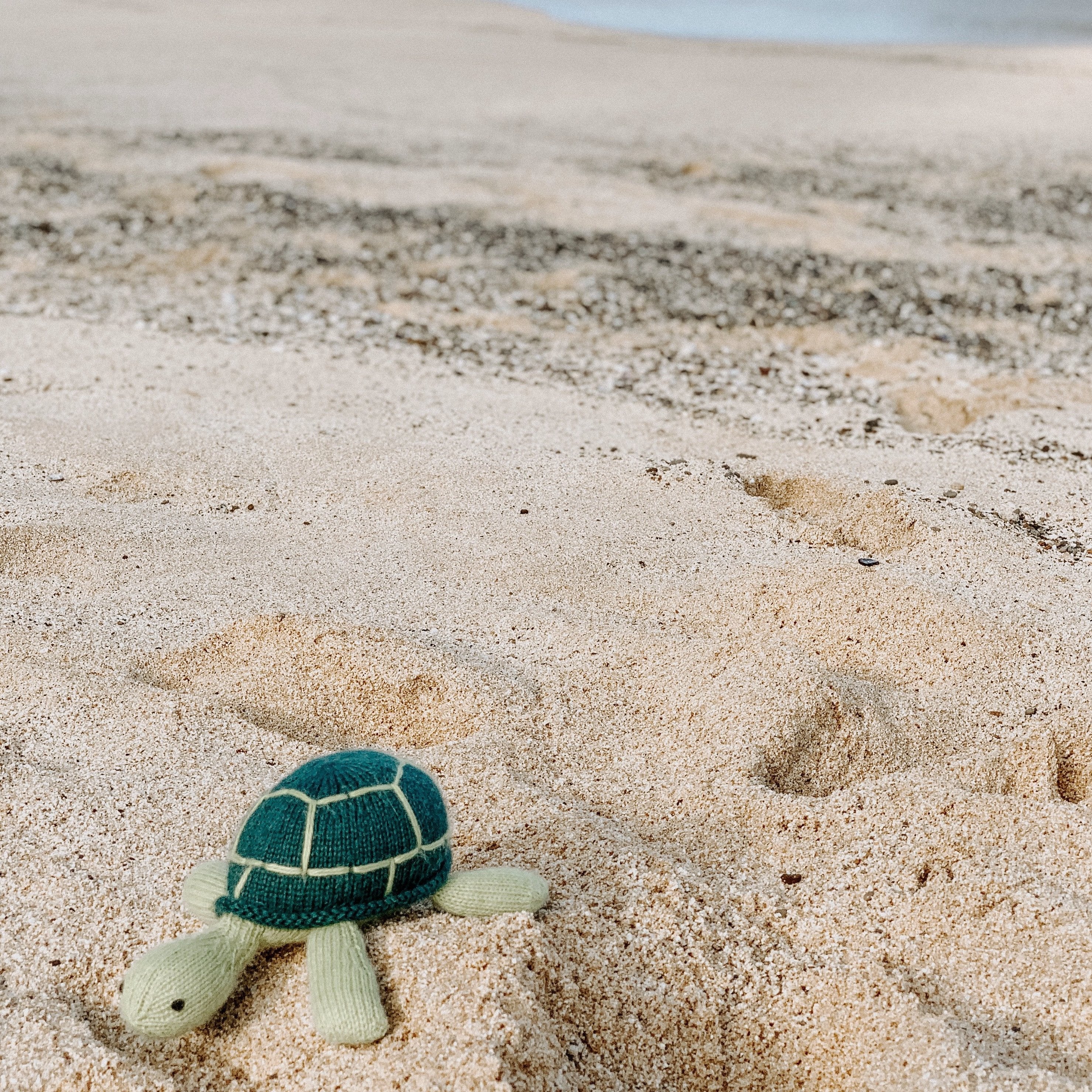 Knit Alpaca Sea Turtle Toy