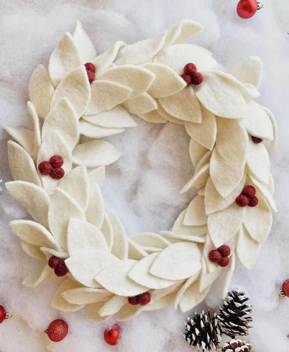 Felt Holiday Wreath