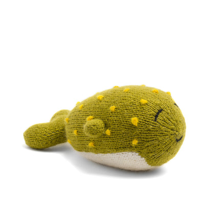 Knit Alpaca Stuffed Blowfish : Handmade in Peru Cuddly Toy Global Goods Partners children kids toy Fair Trade sustainable friendly