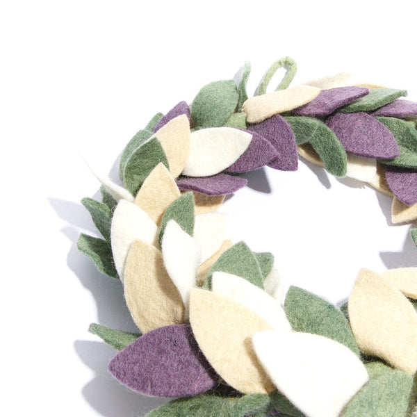 Felt Frost Harvest Wreath