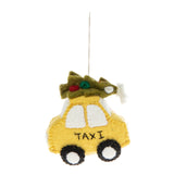 NYC Taxi With Tree Ornament